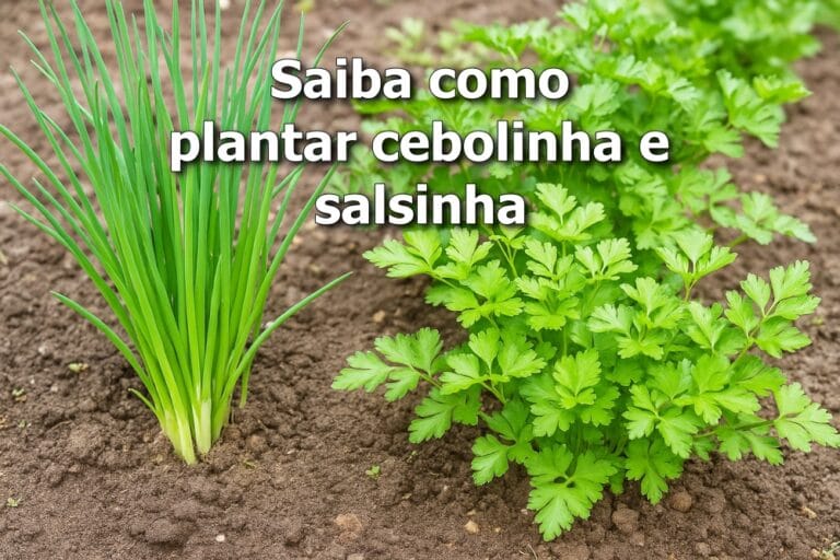 como plantar cebolinha e salsinha