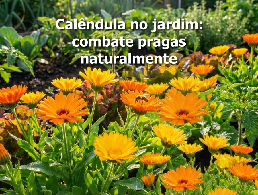 Calêndula no jardim: combate pragas naturalmente