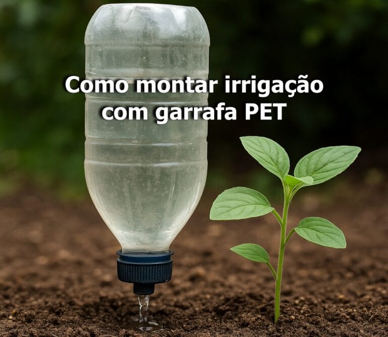 como montar irrigação com garrafa PET