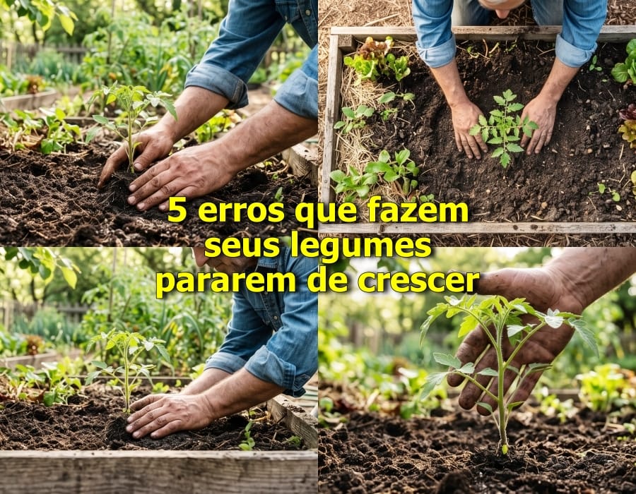 Erros ao plantar legumes