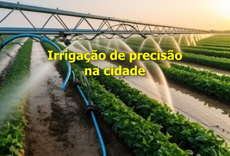 irrigação de precisão na cidade