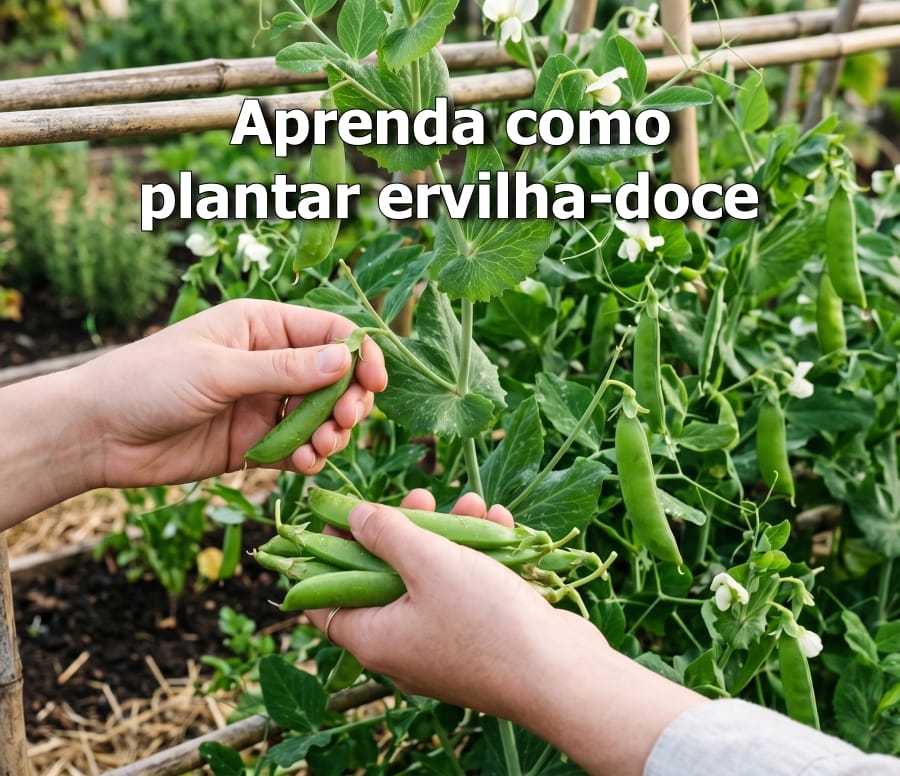 como plantar ervilha-doce