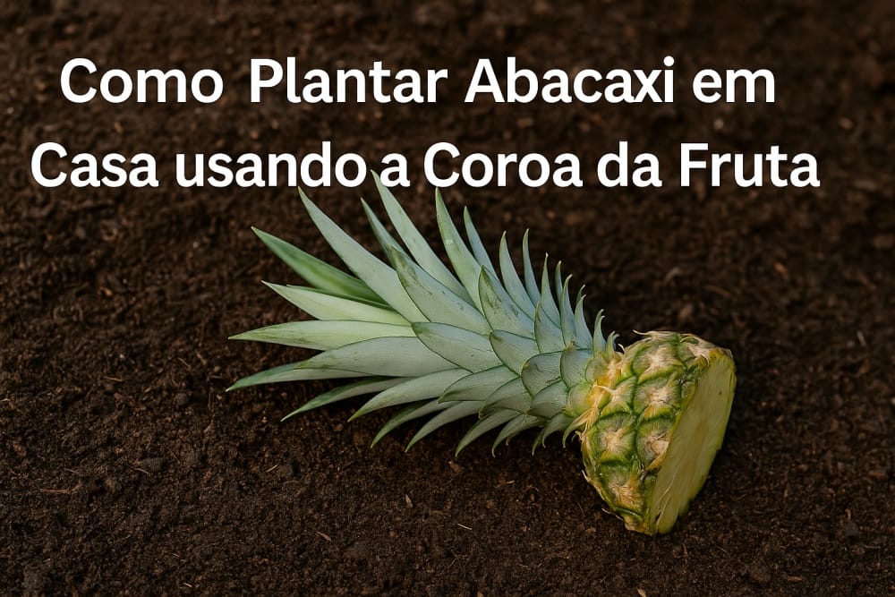 Como plantar Abacaxi em casa usando a coroa da fruta