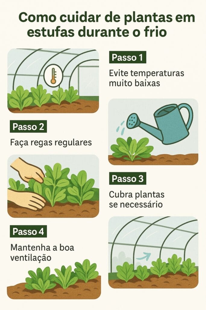 Como cuidar de plantas em estufas durante o frio