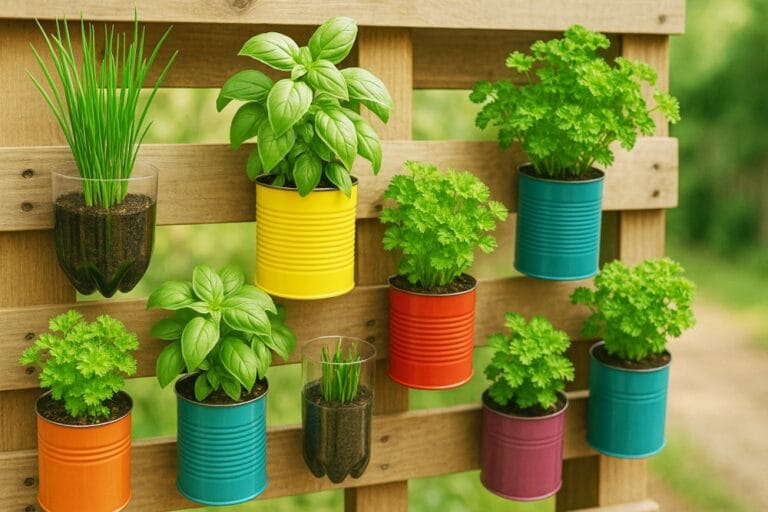 Como montar uma horta vertical com materiais recicláveis