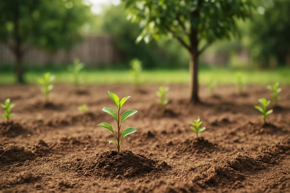 plantar maçã no quintal com sementes