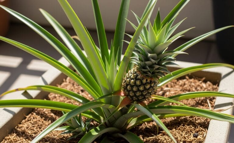 Como plantar abacaxi em vaso grande