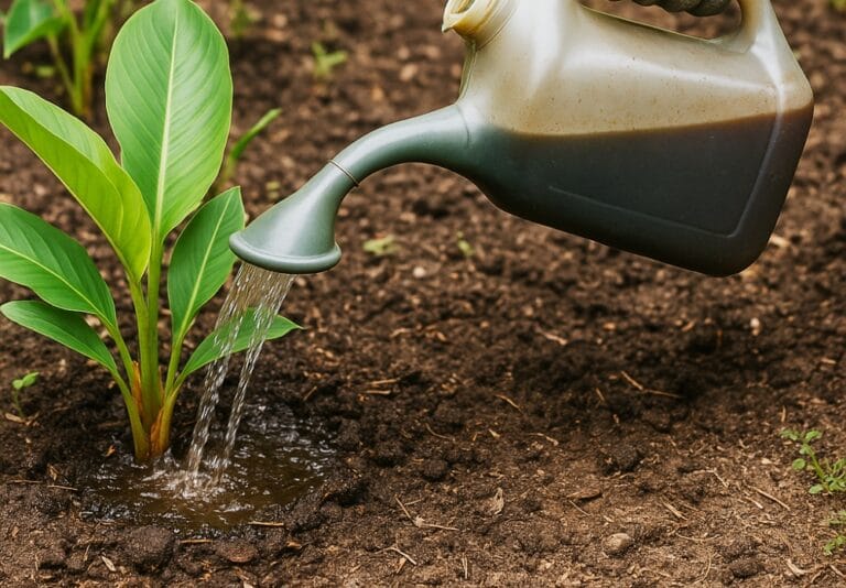 bioirrigação com composto líquido