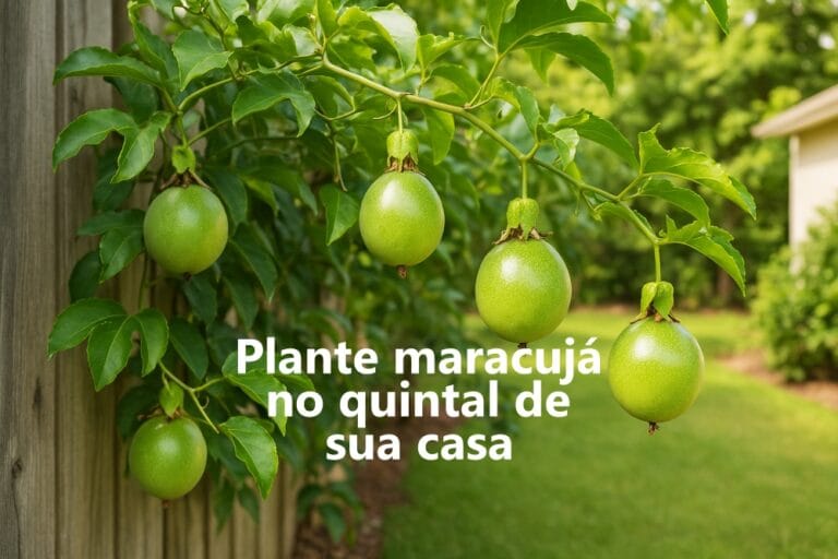 como plantar maracujá no quintal