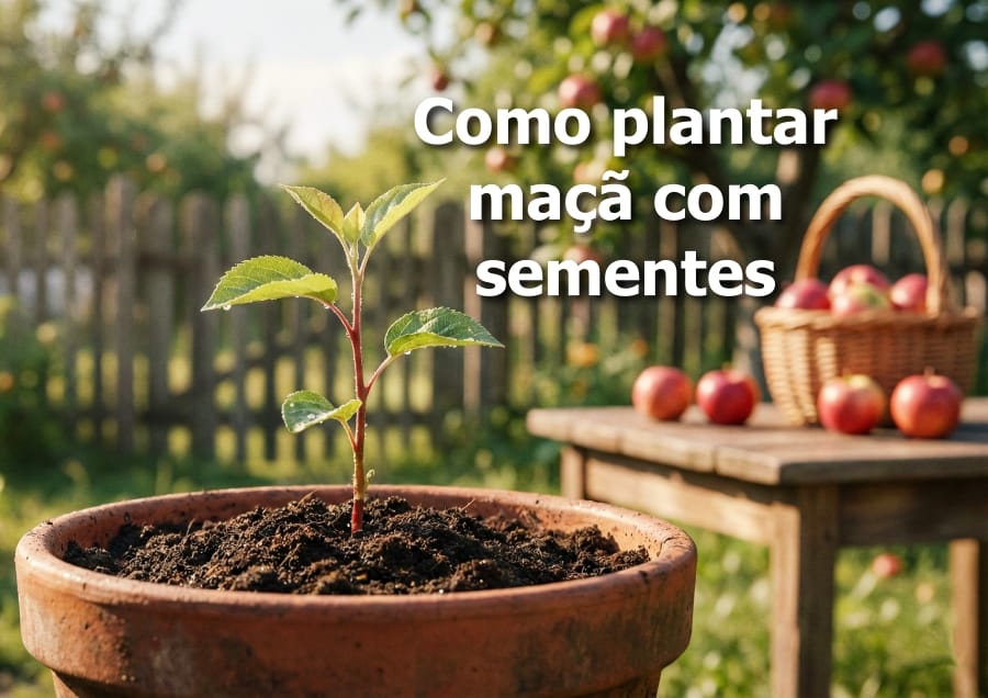 plantar maçã no quintal com sementes