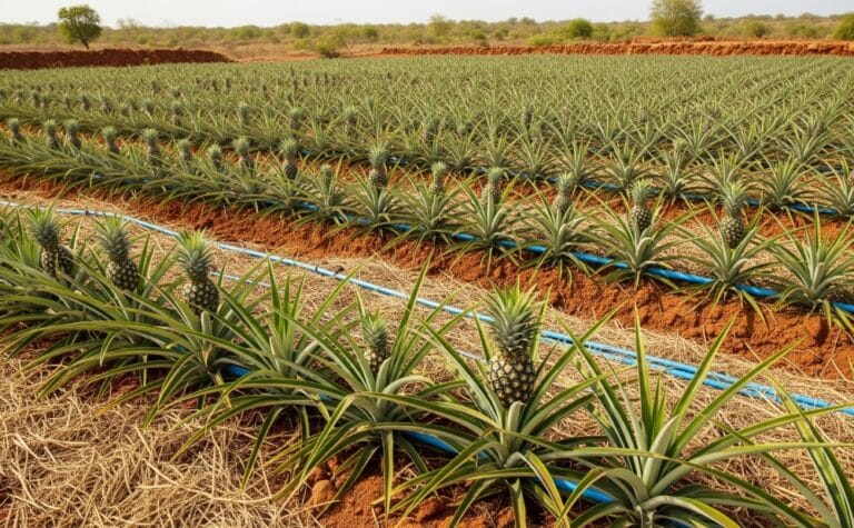 Plantio de Abacaxi em regiões secas