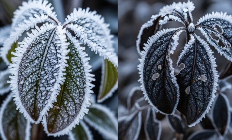 Geada branca ou negra