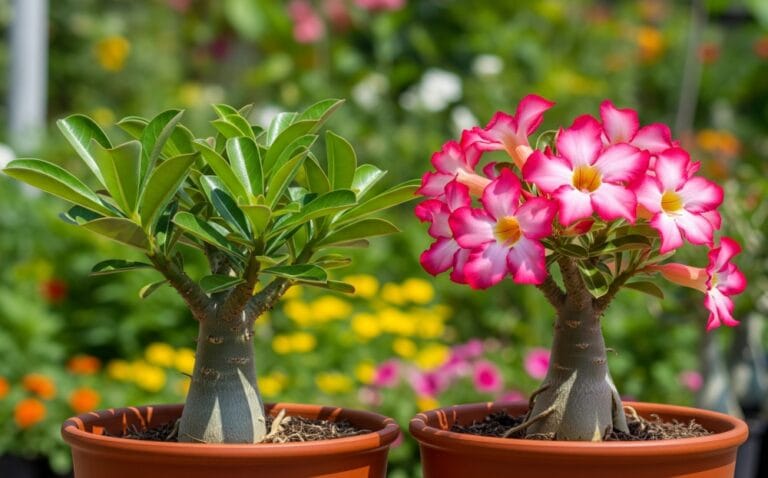 Rosa-do-deserto não floresce