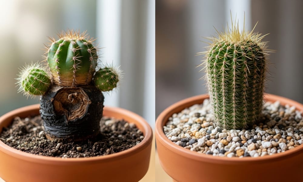 Cactos podem apodrecer