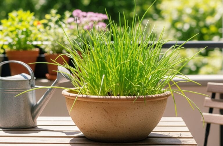 como plantar cebolinha em vaso