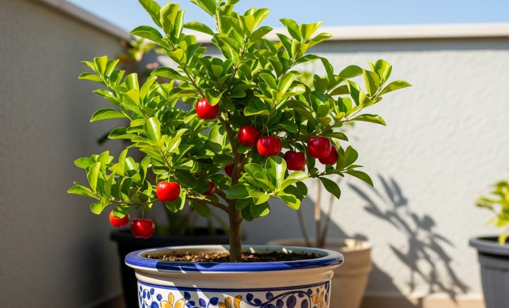 como cultivar acerola em vaso