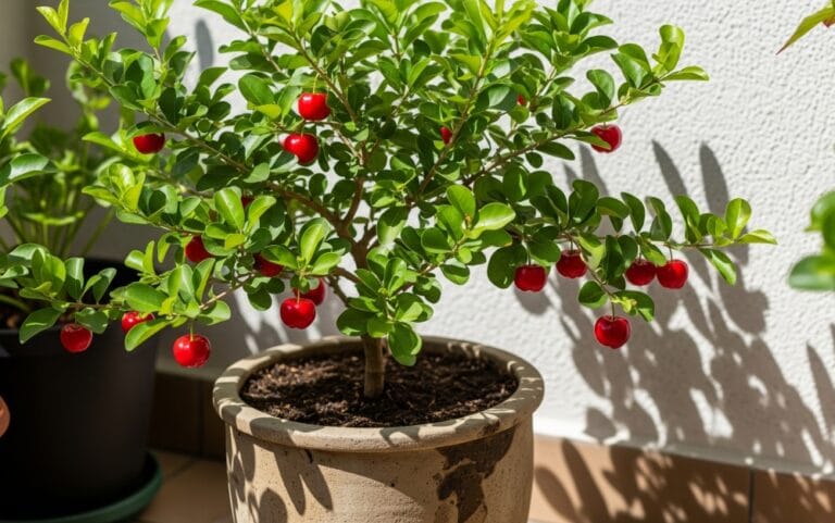 como cultivar acerola em vaso