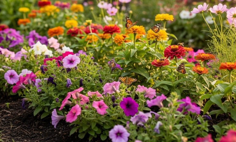 cultivo de flores sazonais