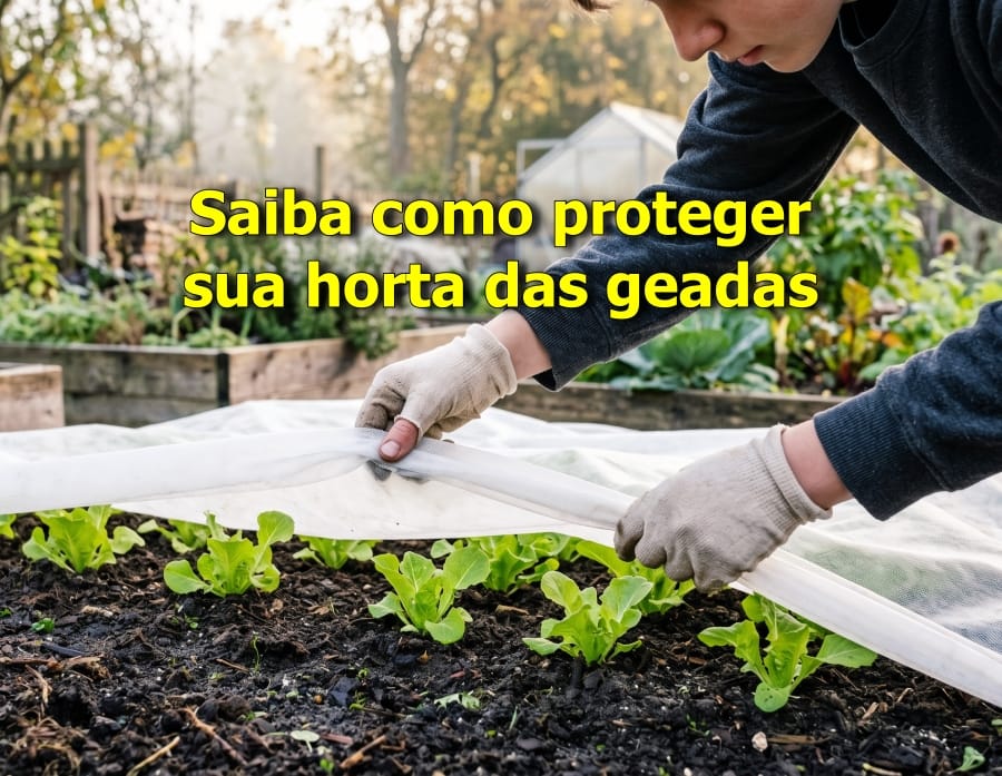 como proteger sua horta das geadas