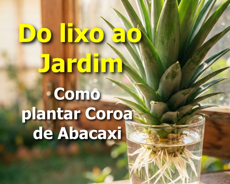 plantar coroa de abacaxi