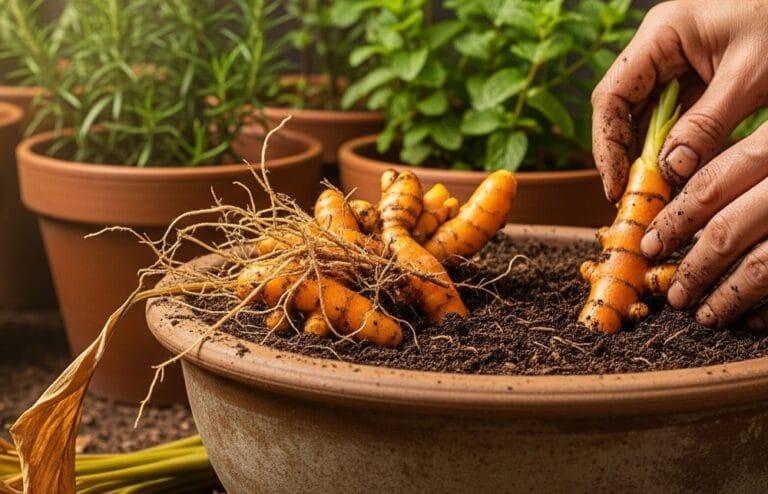 Como plantar cúrcuma em vaso