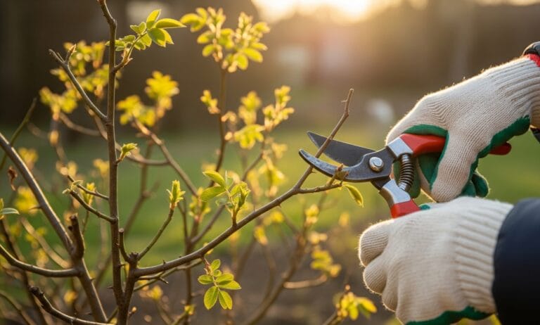 poda no fim do inverno