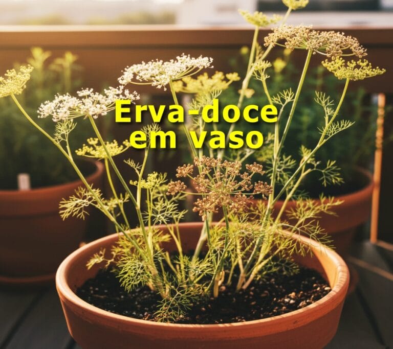 como plantar erva-doce em vaso