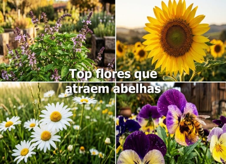 flores que atraem abelhas