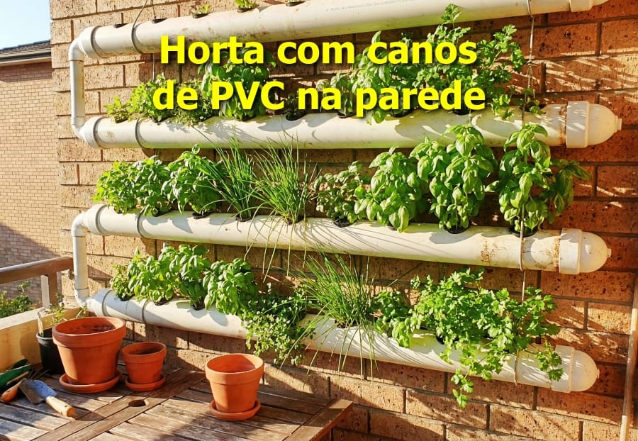Horta com pvc