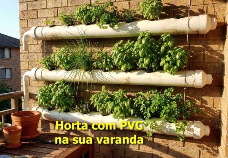 Horta com pvc
