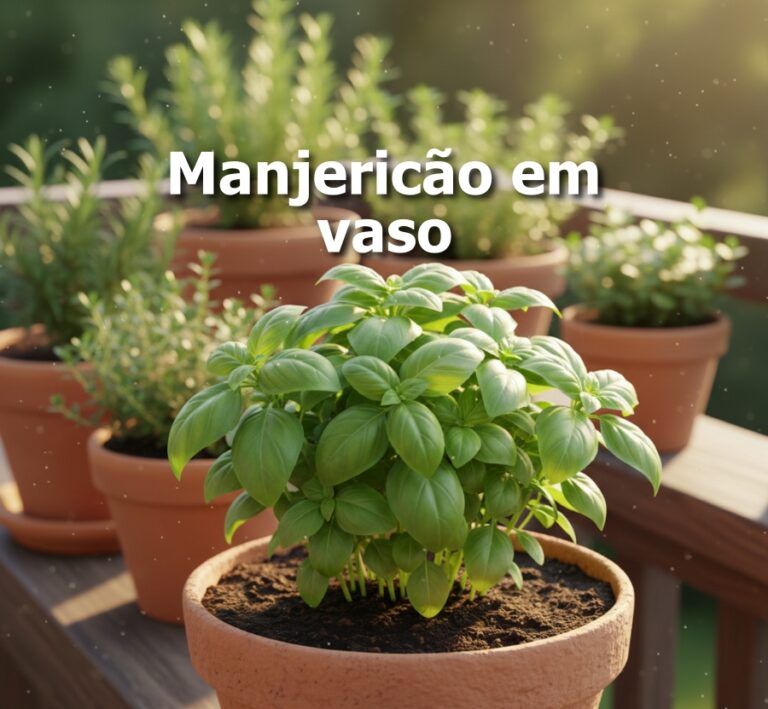como cultivar manjericão em vaso