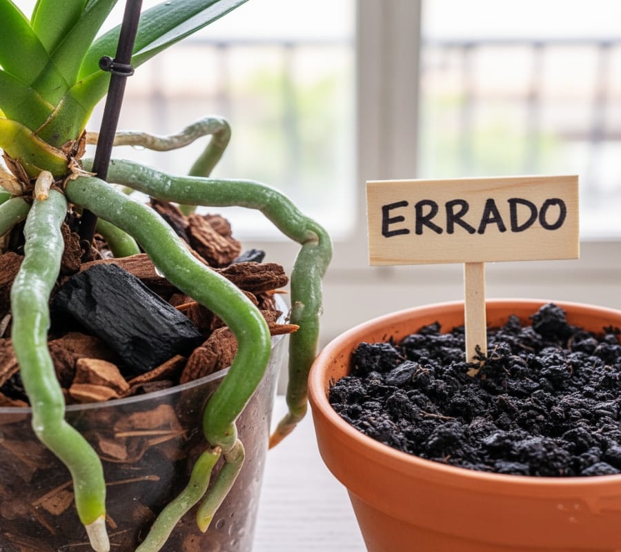 orquídea odeia terra comum