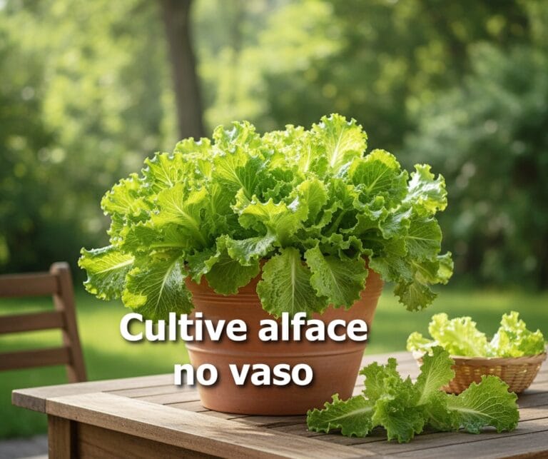 Como plantar alface em vaso