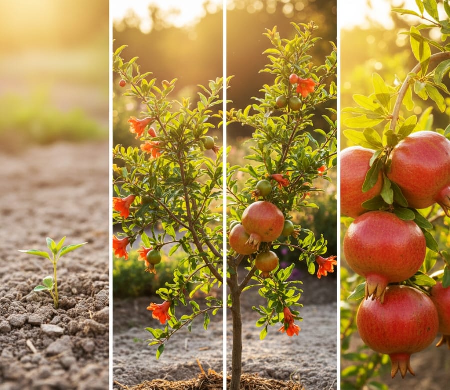 romã demora para dar fruto