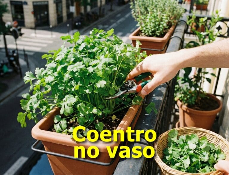 Como plantar Coentro em vaso