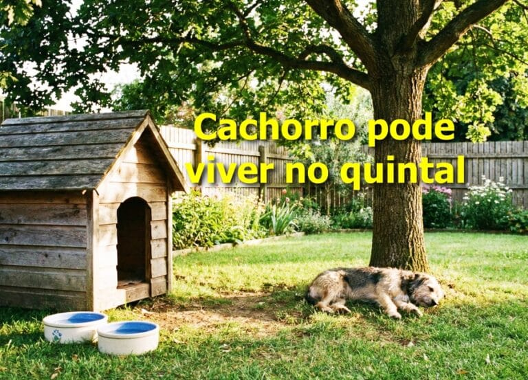 cachorro pode viver no quintal