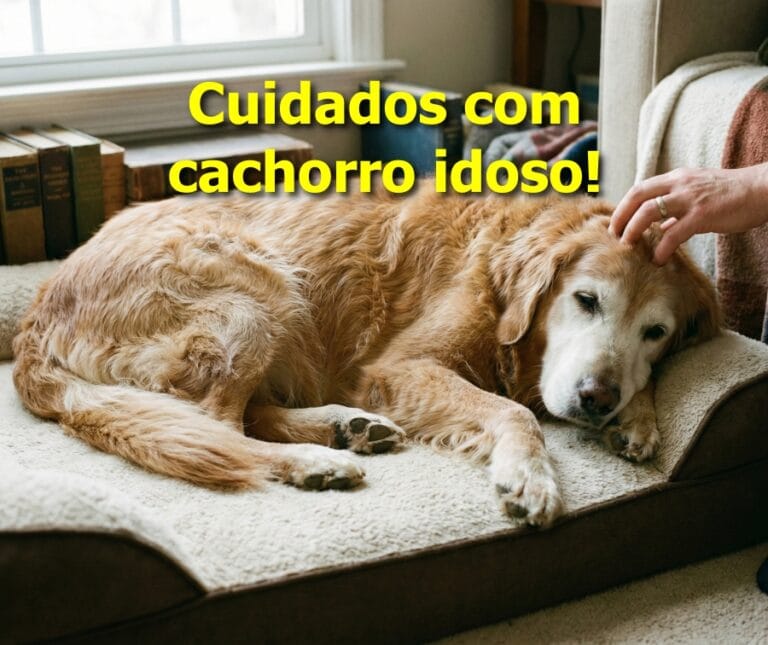 cuidados com cachorro idoso