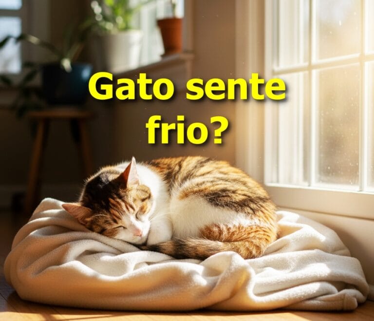 gato sente frio