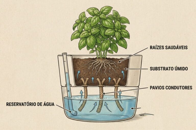 vaso autoirrigável funciona