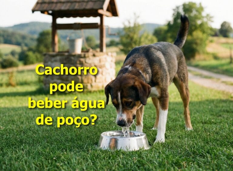 cachorro pode beber água de poço