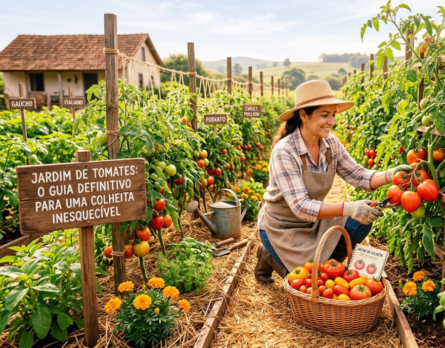 Jardim de tomates