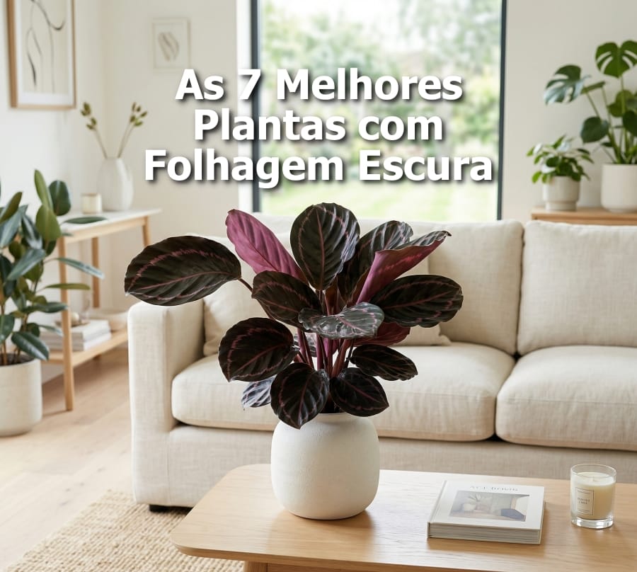 plantas com folhagem escura