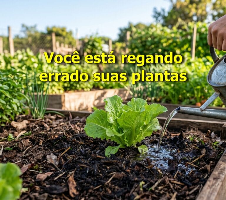 Você está regando errado suas plantas
