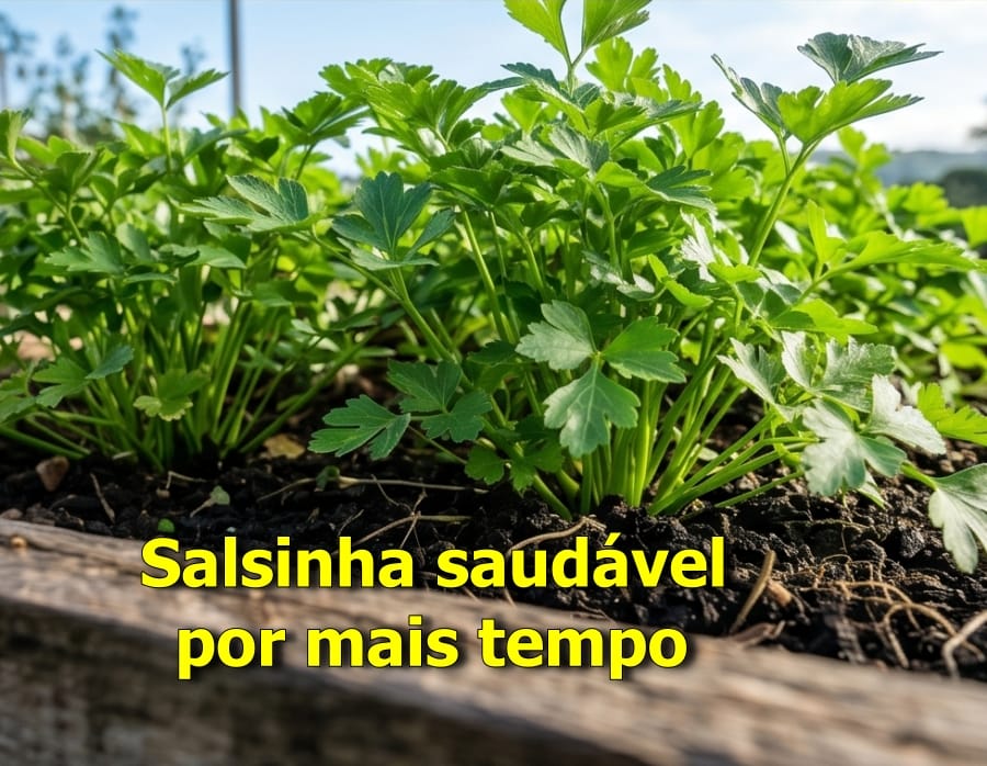 cultivar salsinha por mais tempo